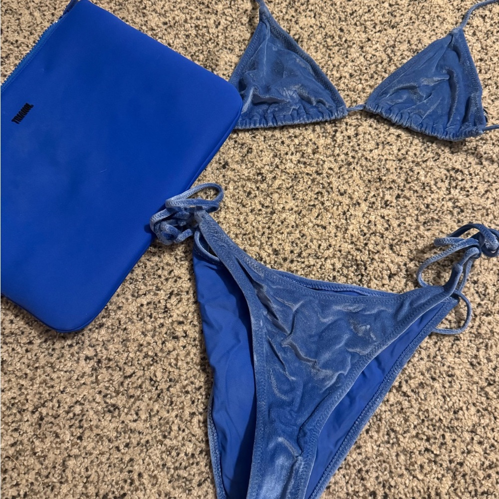 Triangl Swimwear Blue Bikini Set